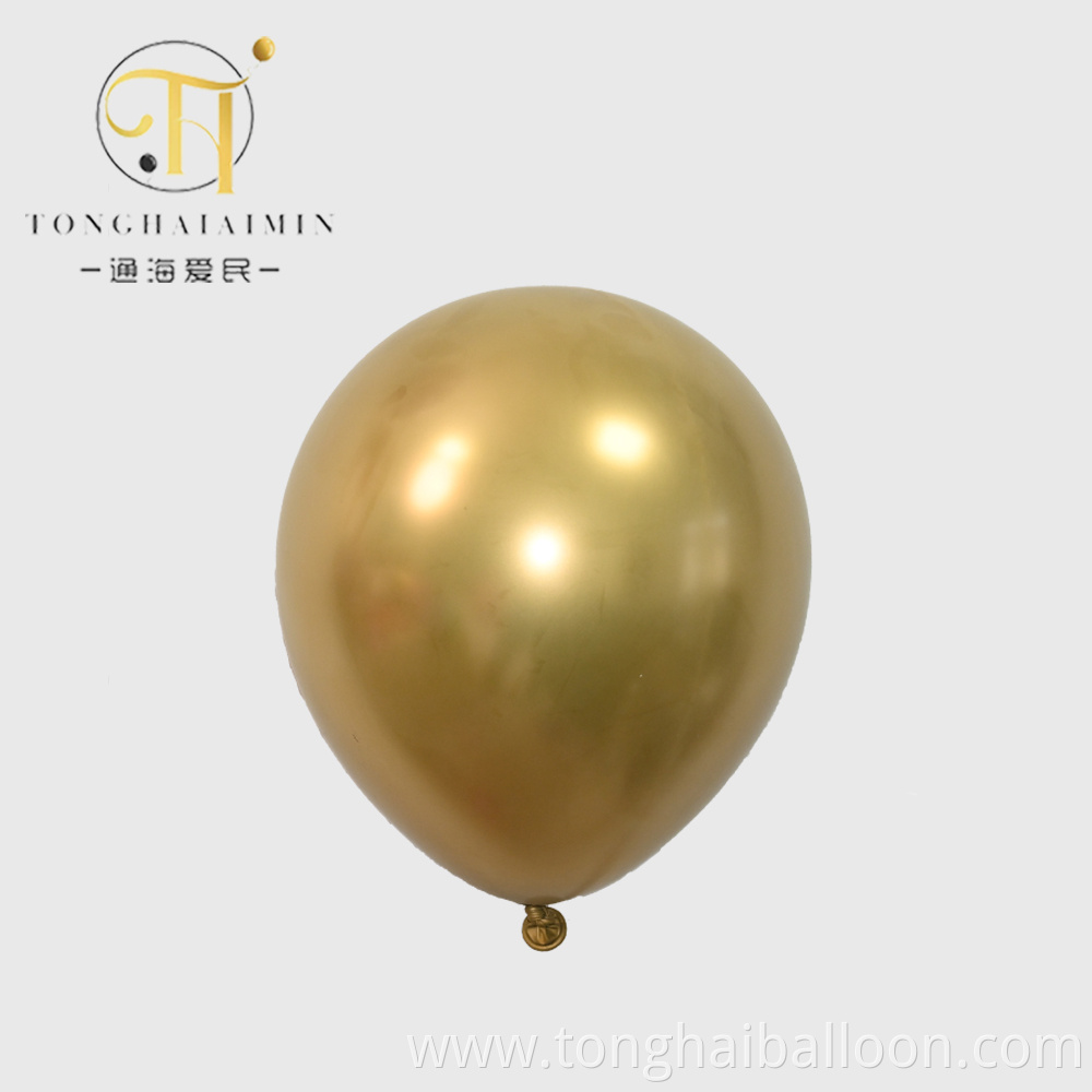 metallic latex balloons